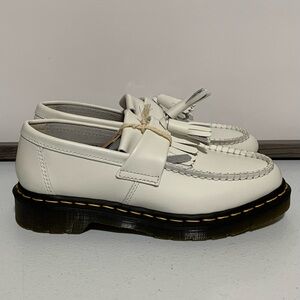 Dr. Martens Adrian Yellow Stitch Leather Tassel Loafers-Size 7 New